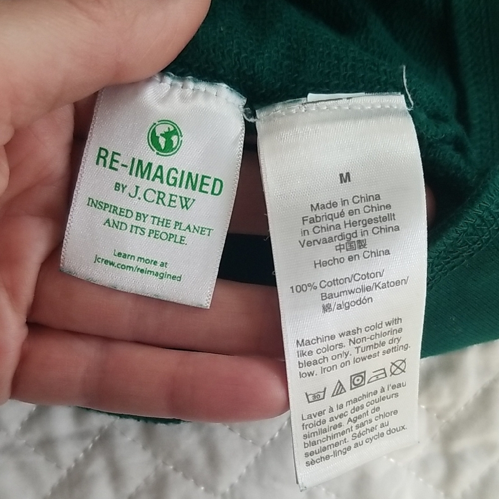 J. Crew Vintage Fleece in Green - Picture 4 of 5